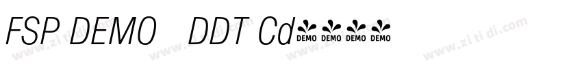 FSP DEMO   DDT Cd字体转换